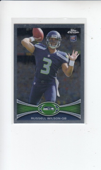 RUSSELL WILSON 2012 TOPPS CHROME ROOKIE CARD