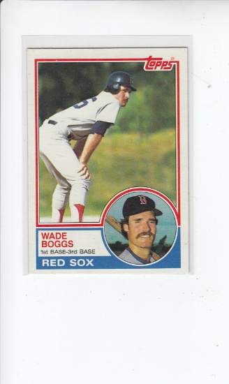 WADE BOGGS 1983 TOPPS ROOKIE CARD