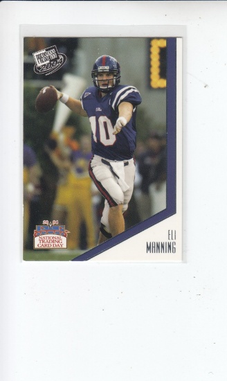 ELI MANNING 2004 PRESS PASS NATOINAL TRADING CARD DAY ROOKIE CARD PROMO