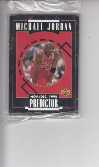 1995-96 UPPER DECK PREDICTOR PLAYER OF THE MONTH SEALED SET. MICHAL JORDAN