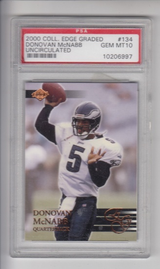 DONOVAN MCNABB 2000 COLLECTORS EDGE UNCIRCULATED / PSA GRADED