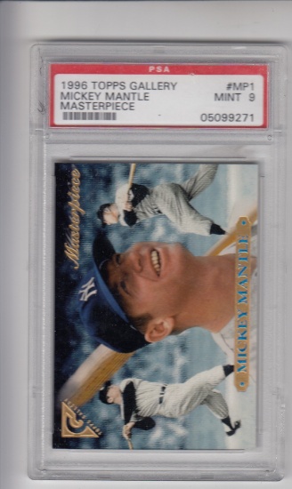 MICKEY MANTLE 1996 TOPPS GALLERY MASTERPIECE / PSA GRADED