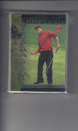 TIGER WOODS 29 CARD LOT INCLUDING 2001 ROOKIE YEAR CARDS