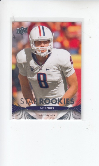 NICK FOLES 2012 UPPER DECK ROOKIE CARD