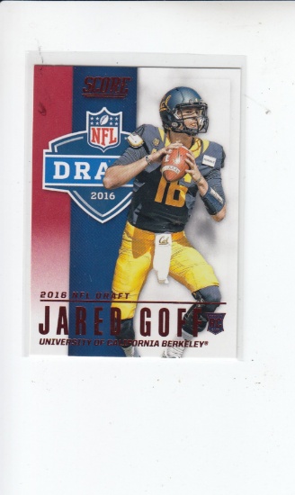 JARED GOFF 2016 SCORE DRAFT RED FOIL ROOKIE CARD