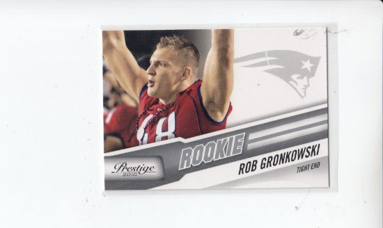 ROB GRONKOWSKI 2010 PRESTIGE ROOKIE CARD