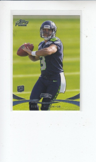 RUSSELL WILSON 2012 TOPPS PRIME ROOKIE CARD