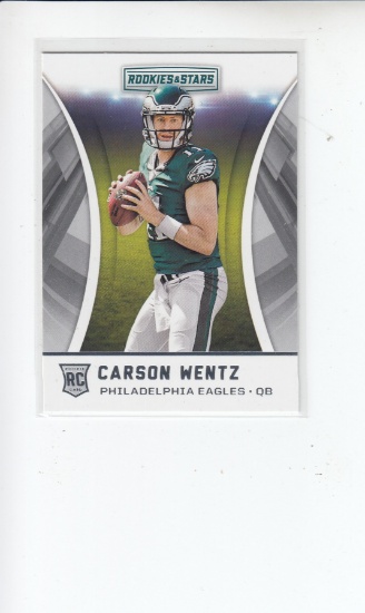 CARSON WENTZ 2016 ROOKIES AND STARS ROOKIE CARD