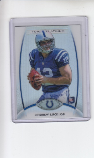 ANDREW LUCK 2012 TOPPS PLATINUM REFRACTOR ROOKIE CARD