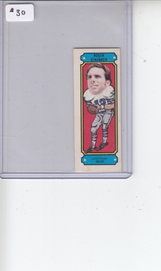 ROGER STAUBACH 1975 NABISCO SUGAR DADDY CARD