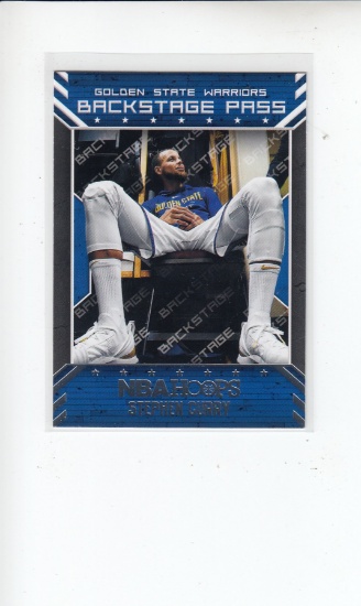 STEPHEN CURRY 2018-19 PANINI HOOPS BACKSTAGE PASS INSERT