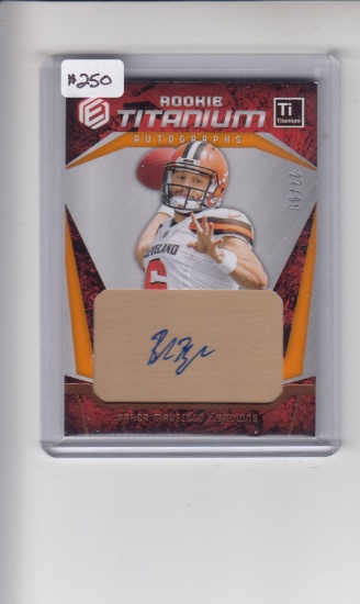 BAKER MAYFIELD 2018 PANINI ELEMENTS AUTOGRAPH ROOKIE CARD