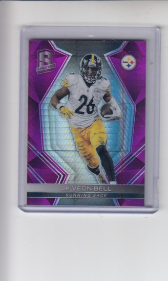 LE'VEON BELL 2017 PANINI SPECTRA PINK REFRACTOR