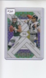 SAM DARNOLD DAN FOUTS 2018 PANINI ILLUSIONS MATCHING NUMBERS ROOKIE CARD