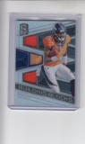 COURTLAND SUTTON 2018 PANINI SPECTRA REFRACTOR TRIPLE JERSEY PATCH ROOKIE CARD