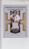 JOHN ELWAY 2008 THREADS GAME USED JERSEY CARD