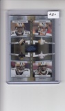DREW BREES BUSH COLSTON HENDERSON 2009 ABSOLUTE QUAD GAME USED JERSEY PATCH