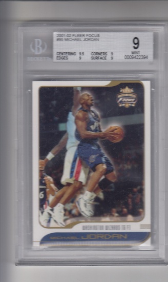 MICHAEL JORDAN 2001-02 FLEER FOCUS #95 / BECKETT GRADED