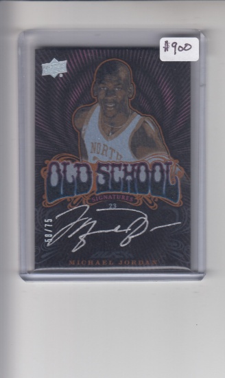 MICHAEL JORDAN 2012-13 UPPER DECK EXQUISITE AUTOGRAPH CARD