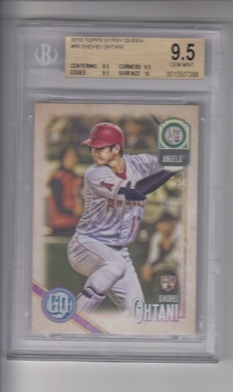 SHOHEI OHTANI 2018 TOPPS GYPSY QUEEN ROOKIE CARD / BECKETT GRADED