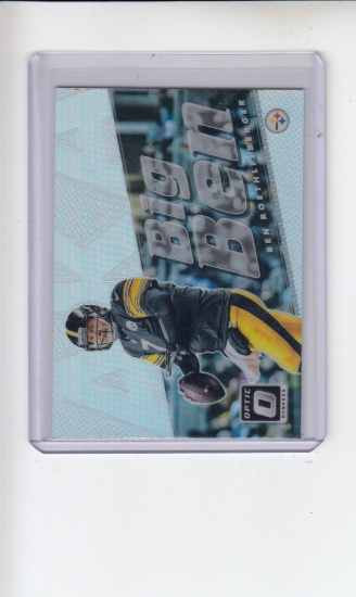 BEN ROETHLISBERGER 2017 DONRUSS OPTIC REFRACTOR AKA INSERT