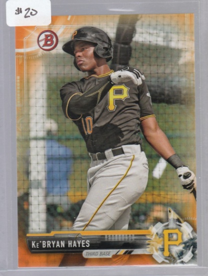 Ke'BRYAN HAYES 2017 BOWMAN PARALLEL PROSPECT CARD #BP105