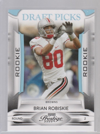 BRIAN ROBISKIE 2009 PRESTIGER DRAFT PICKS ROOKIE CARD #116