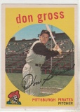 DON GROSS 1959 TOPPS CARD #228