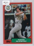 MARK MCGWIRE 2017 TOPPS CONTINUITY PROGRAM '87 STYLE REFRACTOR CARD