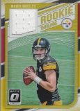 MASON RUDOLPH 2018 PANINI DONRUSS OPTIC ROOKIE THREADS JERSEY CARD