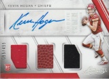 KEVIN HOGAN 2016 ABSOLUTE ROOKIE PREMIERE MATERIALS AUTOGRAPH TRIPLE MATERIAL CARD