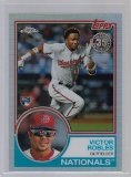 VICTOR ROBLES 2018 TOPPS CHROME 35TH ANNIVERSARY 83 STYLE ROOKIE CARD #83T-8