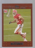 DWAYNE BOWE 2007 TOPPS COPPER PARALLEL ROOKIE CARD #323