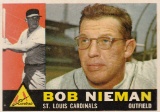 BOB NIEMAN 1960 TOPPS CARD #149