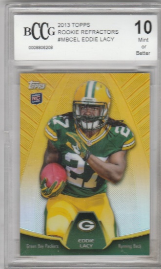 EDDIE LACY 2013 TOPPS ROOKIE REFRACTORS CARD #MBCEL / GRADED