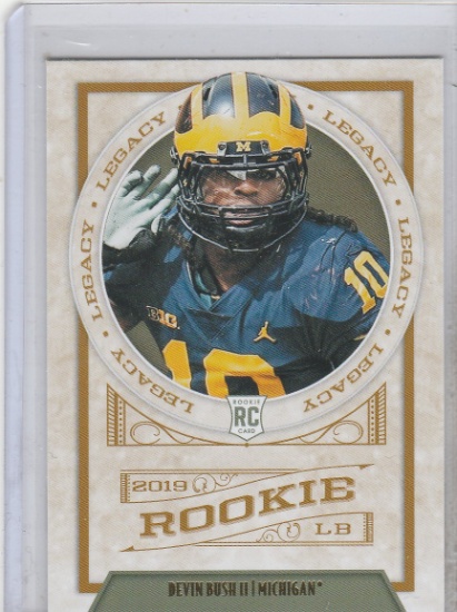 DEVIN BUSH 2019 PANINI LEGACY ROOKIE CARD #158