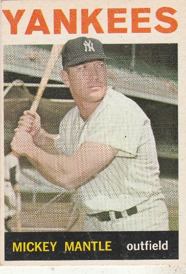 MICKEY MANTLE 1964 TOPPS CARD #50