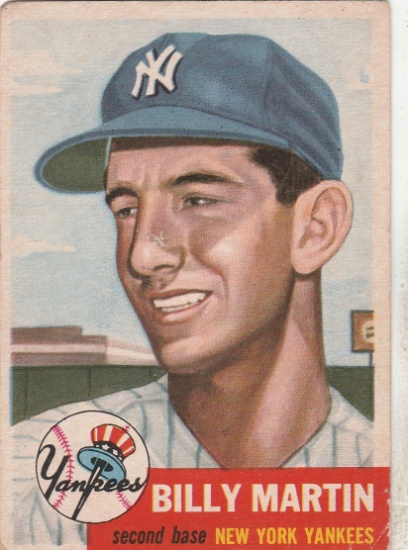 BILLY MARTIN 1953 TOPPS CARD #86