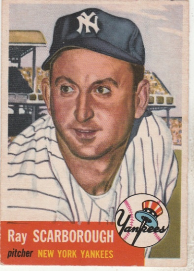 RAY SCARBOROUGH 1953 TOPPS CARD #213