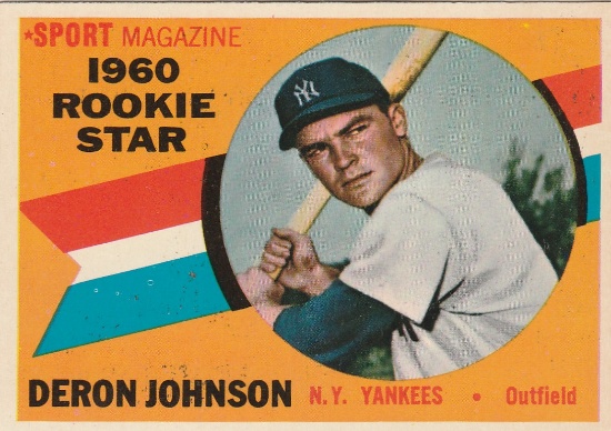 DERON JOHNSON 1960 TOPPS ROOKIE CARD #134