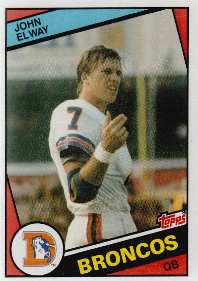 JOHN ELWAY 1984 TOPPS ROOKIE CARD #63