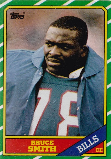 BRUCE SMITH 1986 TOPPS ROOKIE CARD #389