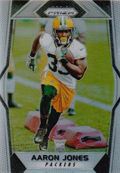 AARON JONES 2017 PANINI PRIZM ROOKIE CARD #288