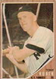 TONY KUBEK 1962 TOPPS CARD #430