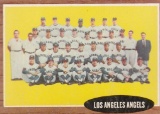 LOS ANGELES ANGELS 1962 TOPPS TEAM CARD #132