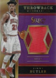JIMMY BUTLER 2017/18 SELECT PRIZM THROWBACK JERSEY CARD