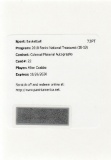 ALLEN CRABBE 2018/19 NATIONAL TREASURES COLOSSAL MATERIAL AUTOGRAPH REDEMPTION CARD
