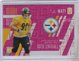 T J WATT 2017 PANINI UNPARALLELED ROOKIE CARD #255