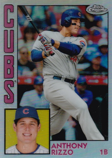 ANTHONY RIZZO 2019 TOPPS CHROME 84 STYLE REFRACTOR CARD #84TC-9