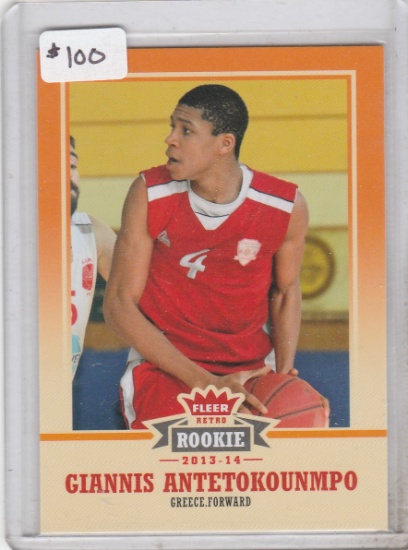 GIANNIS ANTETOKOUNMPO 2013/14 FLEER RETRO ROOKIE CARD #47